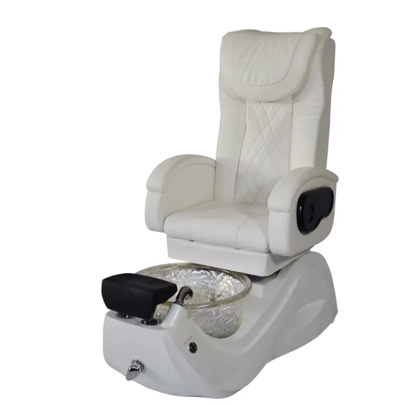

Best-selling High-quality Salon Furniture Custom Electric Hidden Sink Luxury Foot Spa Black Massage Pedicure Chair With Foot Spa
