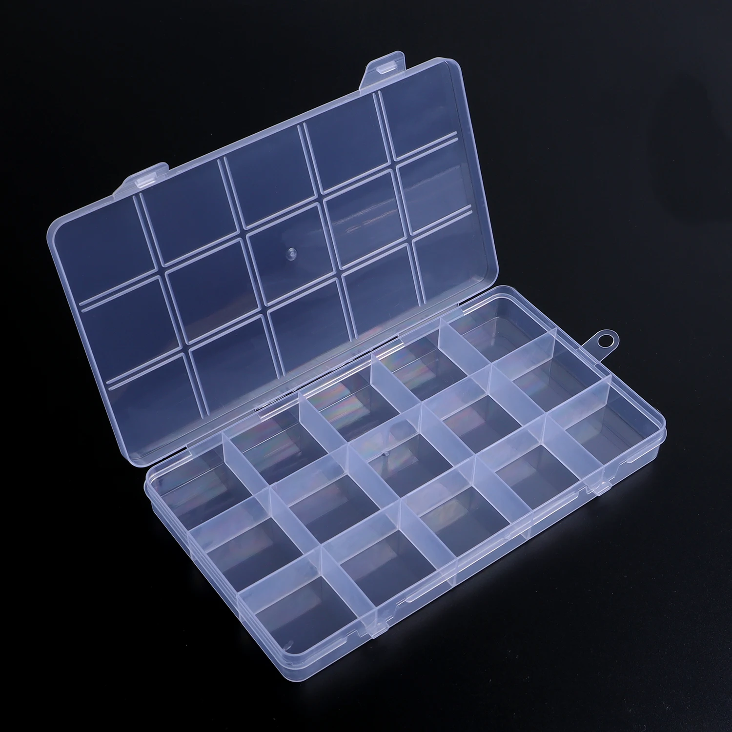 15/24/28Grids Transparente Kunststoff Organizer Box Schmuck Perlen Lagerung Container DIY Handwerk Ohrring Schmuck Rechteck Box fall