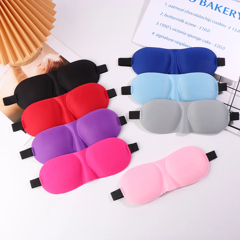 Eye Mask For Sleeping 3D Contoured Cup Blindfold Concave Molded Night Sleep Mask Block Out Light With Women Men