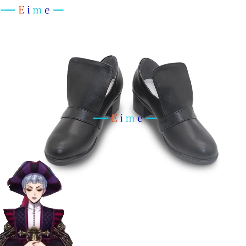 

Game Twisted Wonderland Rollo Flamme Cosplay Shoes PU Leather Shoes Cosplay Prop Halloween Boot Custom Made