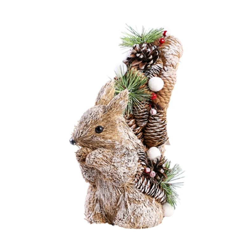 

Easter Straw Ornament Artificial Standing Figurine Party Landscape Figurines Easter Decoration