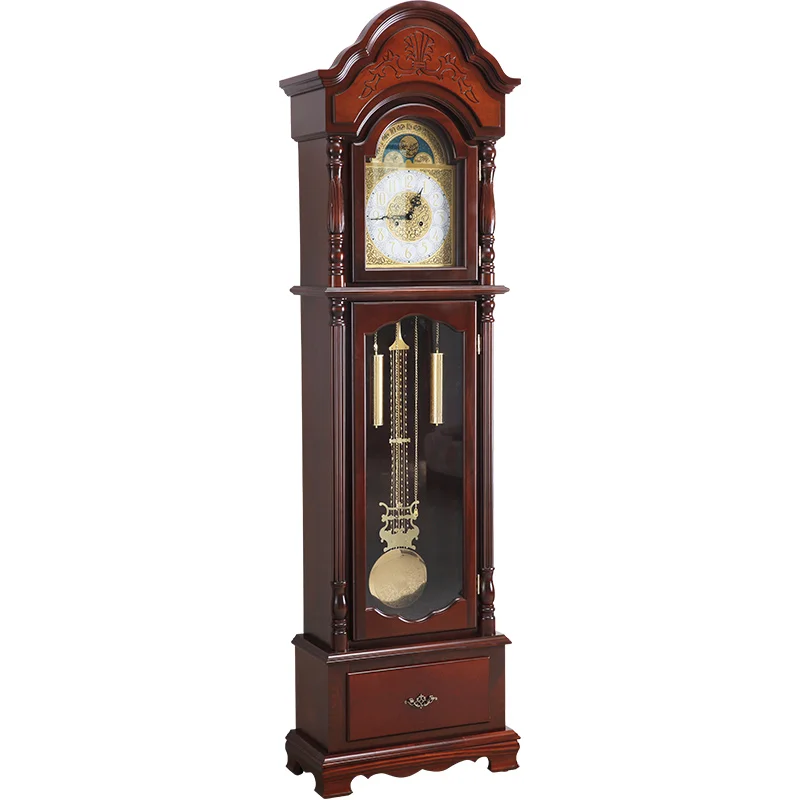 

European mechanical floor clock home living room old-fashioned clockwork luxury pendulum clock creativity