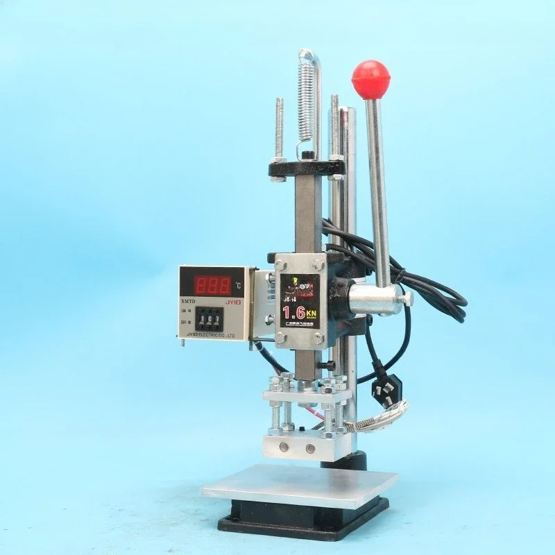 Small bronzing machine, manual hot transfer press, labeling machine, embossing machine, leather die cutting machine