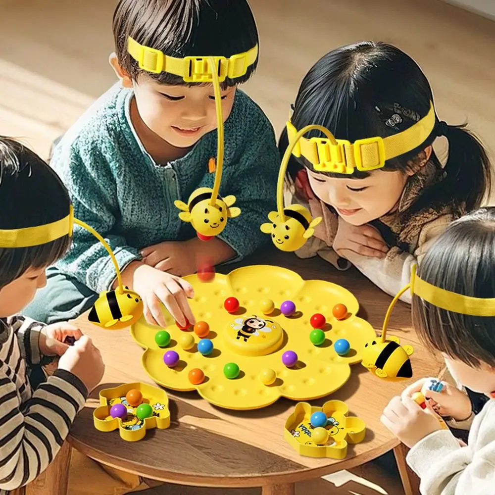 여러 가지 빛깔의 퍼즐 낚시 장난감 부모-자녀 상호 작용 색상 인식 꿀벌 꿀 수집 보드 게임 데스크탑 게임