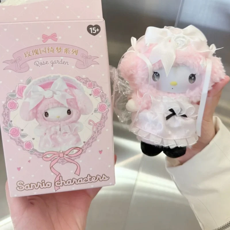 Hot Sanrio Family Vinyl Cute Blind Box Rose Garden Qimeng Bag Pendants Kuromi Kawaii Mystery Box Trendy Collectible Kids Gifts view 2