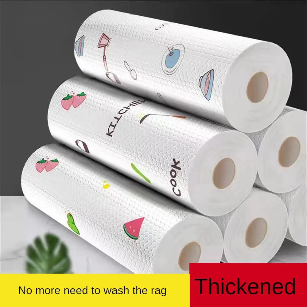 Kitchen Paper Towel Oil Absorbing Water Absorbing Paper Edible Super Oil-removing Hand Wipe Lazy Rag Wet and Dry Wet Wipes