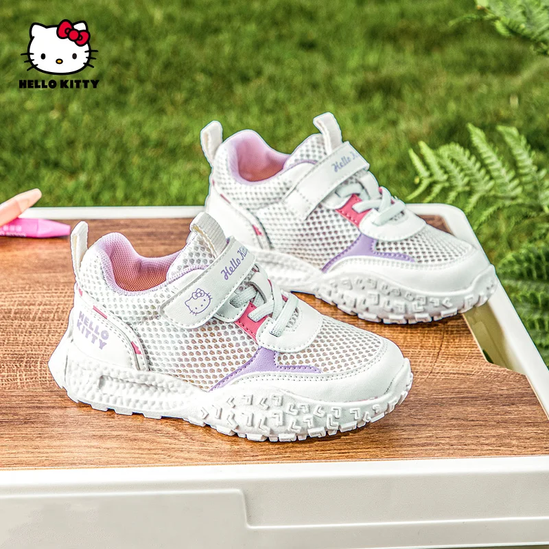 

Кроссовки Hello Kitty для девочек, детские студенческие повседневные баскетбольные кроссовки, детские кроссовки, спортивная обувь для бега, детская обувь для девочек