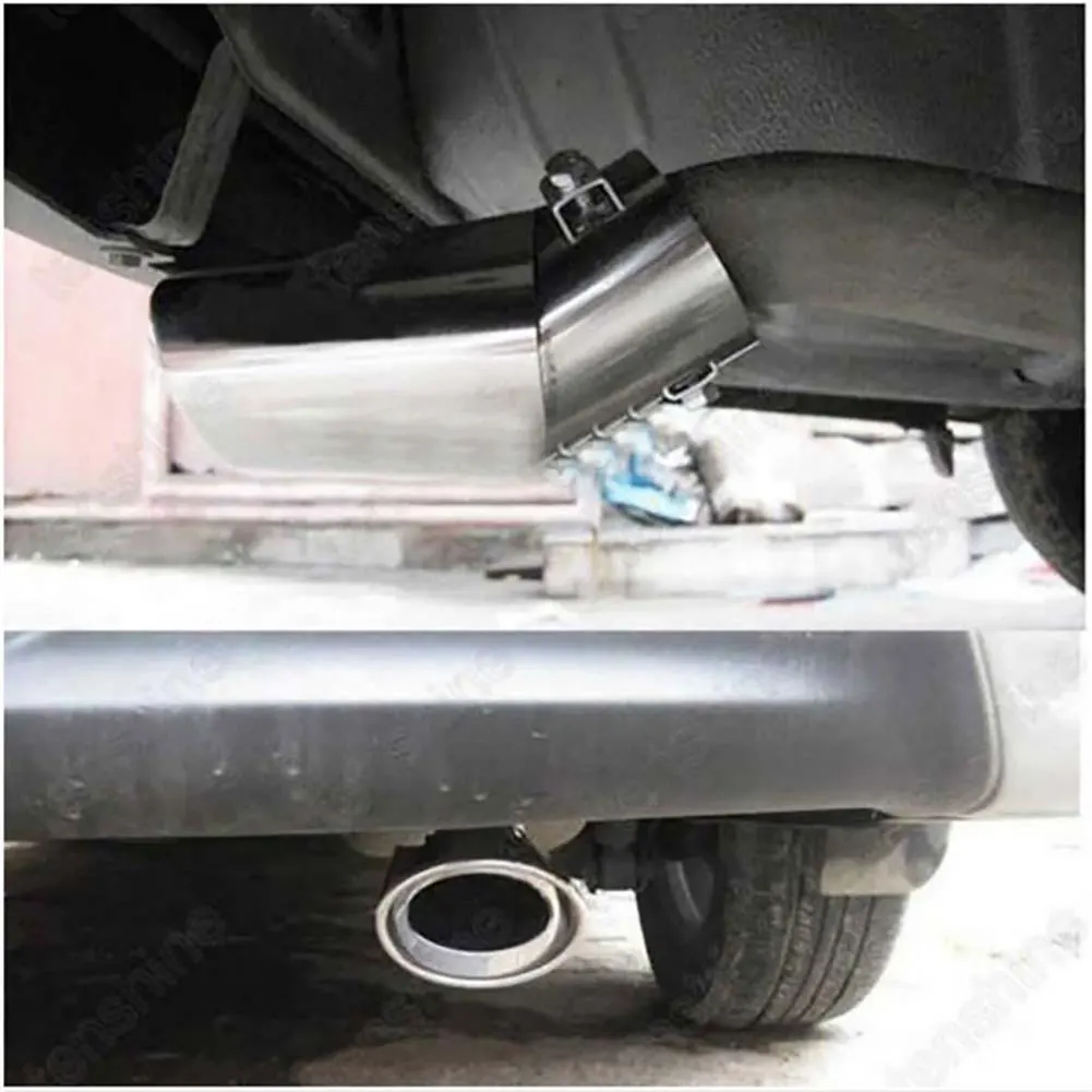 Universal Car Exhaust Muffler Tip Round Stainless Steel for Mercedes-Benz A E 2009 2002 2004 1997 C-CLASS 2007 1993