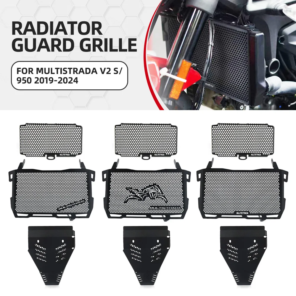 

For Ducati MultiStrada V2 S/950 2019 2020 2021 2022 2023 2024 Radiator Guard Oil Guard Engine Guard Set Motorcycle Accessories