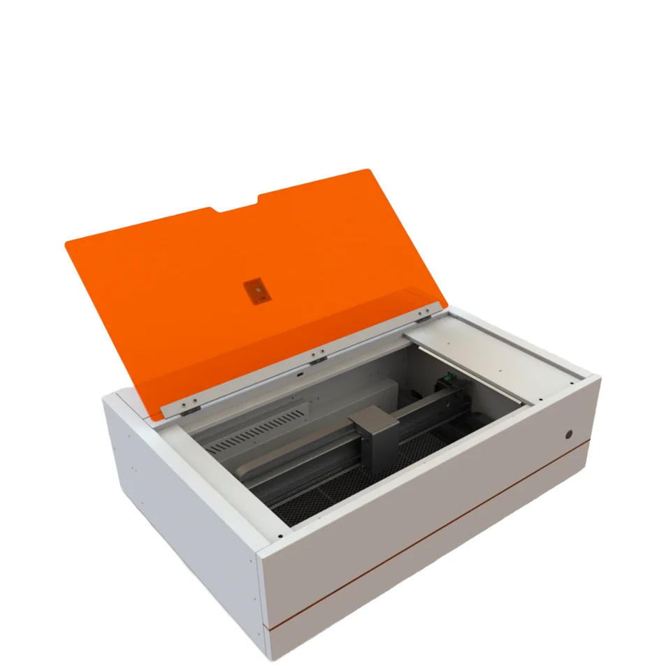 and Visual Positioning, 500x300mm, Aluminum Frame Automatic CO2 Cutter and Engraver with Water-Cooling