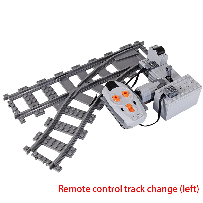 MOC Treintunnel Exit Ingang Model Set Stadstrein Container Olietank Kits Mountain Railway Track Verkeerslichten Leduo Block