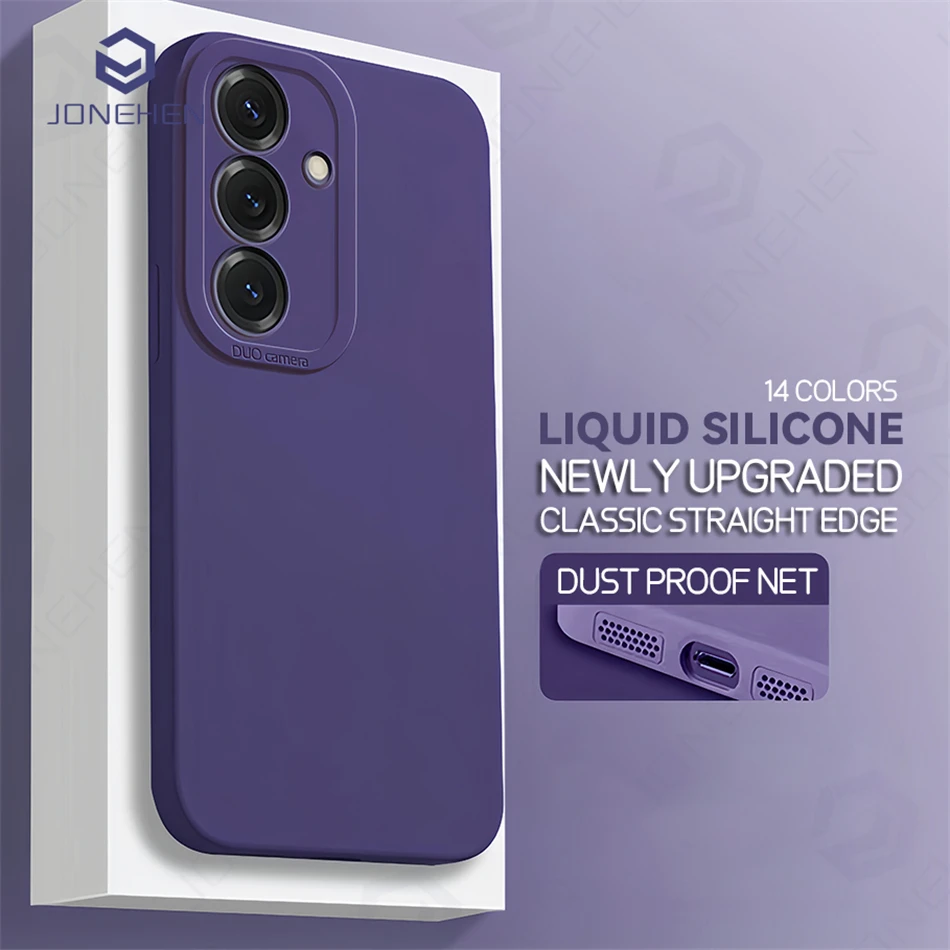 Proteção de lente de luxo macio doces cores capa de silicone líquido para samsung galaxy s25 ultra s25 plus s25ultra capa à prova de choque