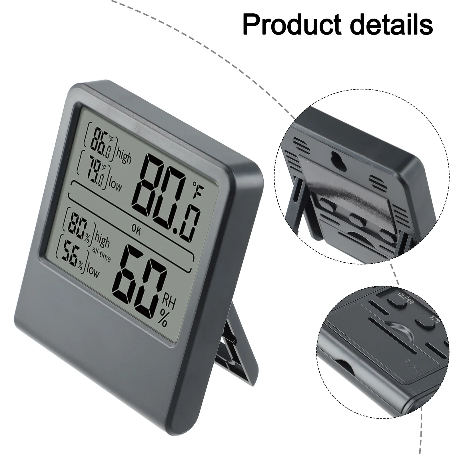 

Innovative Digital Device For Monitoring Indoor Temperatures And Humidity Levels With Intuitive Readability Options