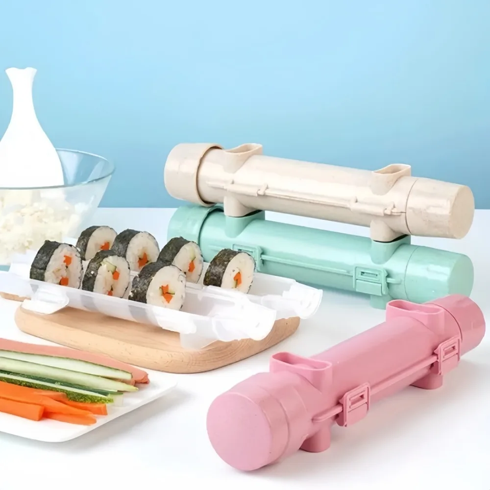 DIY Food Grade Sushi Mold Cylindrical Rocket Sushi Tube Tool Rice Ball Nori Rice Mold Kitchen Portable Hand Cooking Making image 2