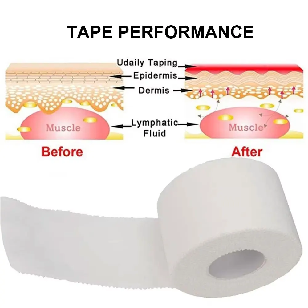 12.5/25mm/Roll Medical Waterproof Cotton Premium Adhesive Tape Sport Binding Physio Muscle Elastic Bandage Strain Injury Tape