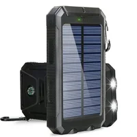Power Bank Solar 200000mAh con Luz LED