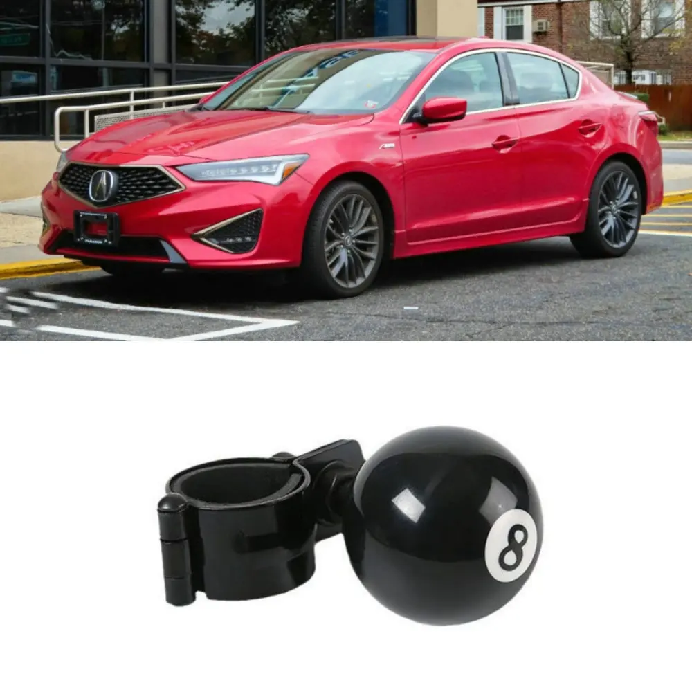 

Driving Aid Black Billiard Ball Steering Wheel Spinner Knob For Acura ILX MDX NSX RDX RLX TLX ZDX Integra Type S CDX