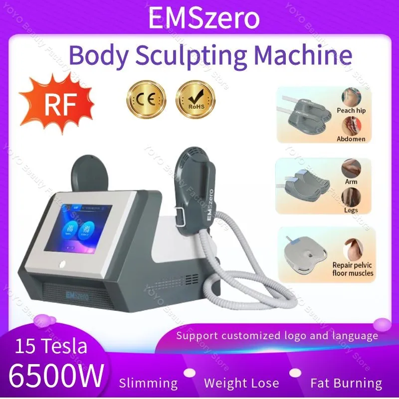 

EMSzero Neo EMS Weight lose Sculpt 15 Tesla 6500w RF Electromagnetic Hiemt Body Slimming Muscle Stimulate Fat Removal Machine