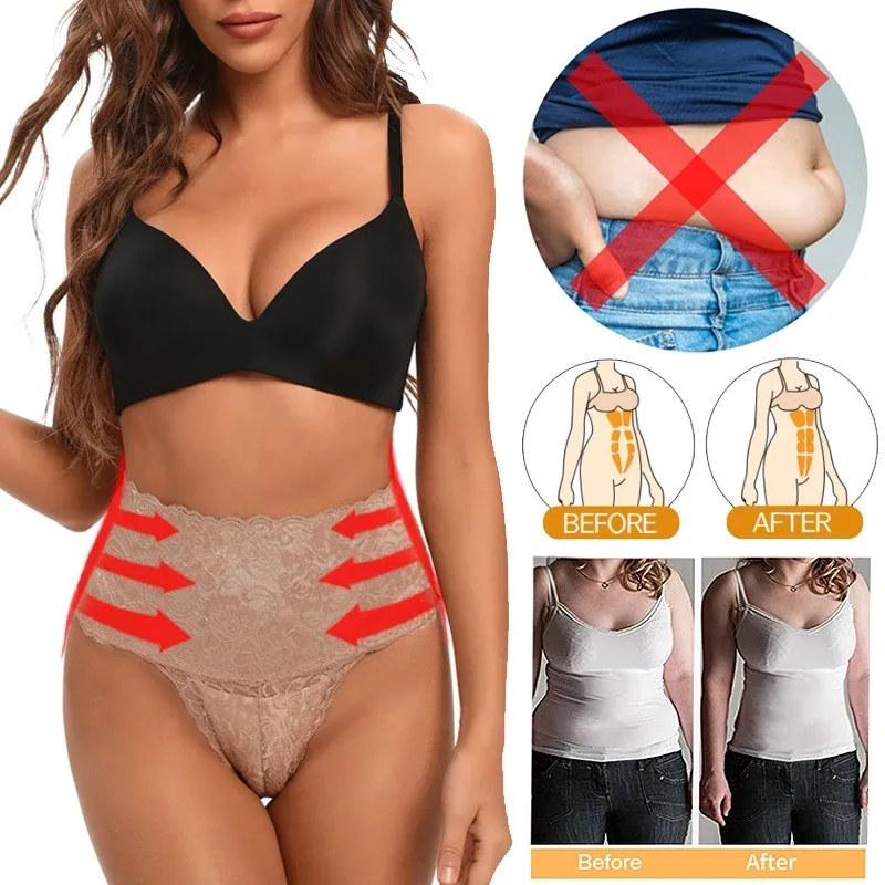 Women Shapewear Body Shaper Tummy Control Panties Thong Underwear Slimming Underwear Wrist