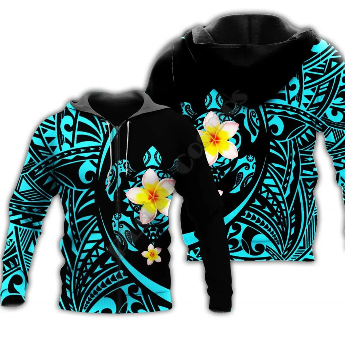 Amazing Polynesian Sea Turtle Tattoo&Hibiscus 3D printed Hoodies sweatshirts Men Women Fashion Hooded streetwear Pullover