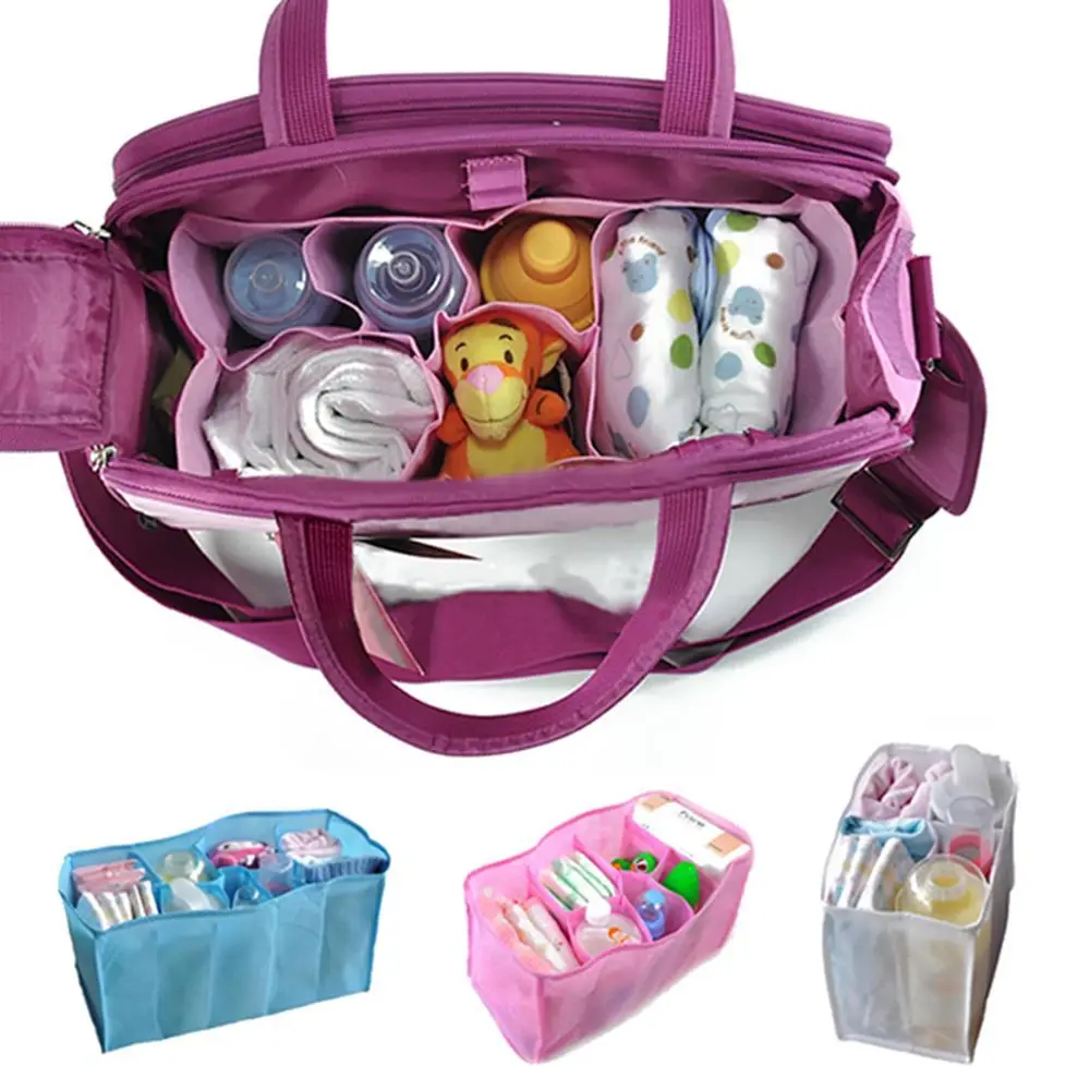 Portable Baby Water Bottle Changing Divider Storage Organizer Bag In Bag Inner Liner