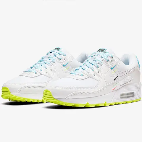 ไนกี้ของแท้ AIR MAX 90 รองเท้าลำลองสำหรับเล่นกีฬาแบบมีเบาะรองเท้าสำหรับผู้ชายและผู้หญิง CK7069-100