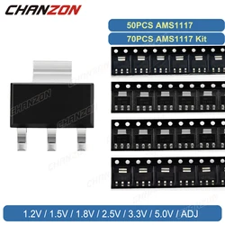 Ams1117 Zestaw Sot223 Ams1117-3.3V Ams1117-5.0V Ams1117-Adj Ams1117-1.2V Ams1117-1.5V Ams1117-1.8V Ams1117-2.5V Tranzystor