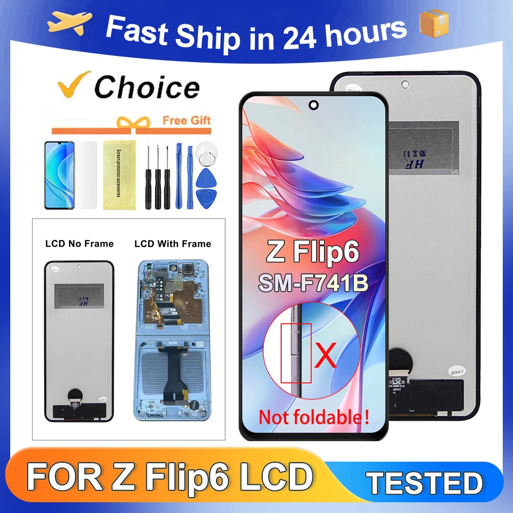 testato-z-flip6-5g-per-samsung-z-flip-6-sm-f741b-f741u-f741w-f741n-display-lcd-touch-screen-digitizer-assembly-sostituzione