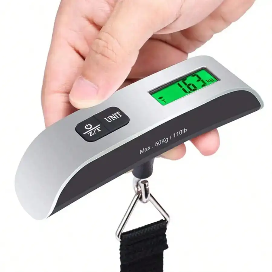 110lbs/50kg High Precision Sensor Portable Digital Electronic Luggage Scale,Home Travel Hanging Luggage Scale,Travel Accessories,For Travelers