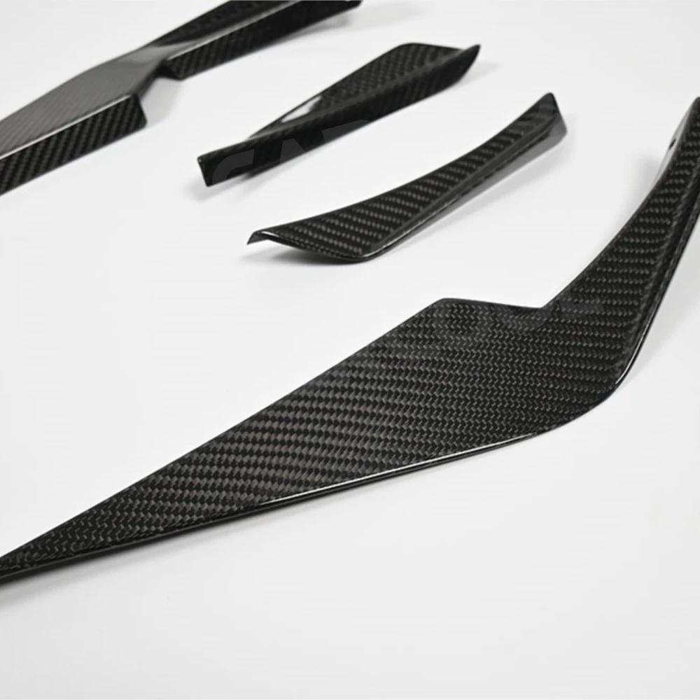 

Dry Carbon Fiber Car Rear Bumper Spoiler Air Vent Splitters Side Vent Canard Body Kits For BMW M3 M4 G80 G82 2021+