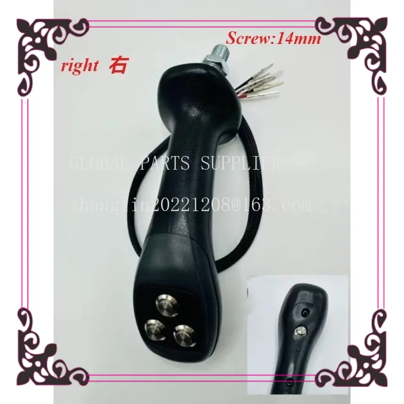 1 pair/2pcs Excavator Retrofit Parts 4-Button Hydraulic Electric Control Joystick Handle kit