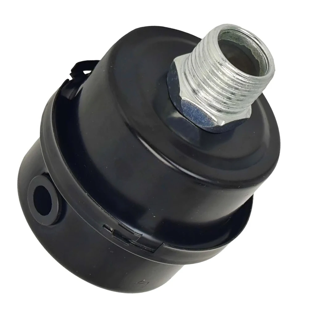 Black Air Filter Muffler High Efficiency Air Filter Motor Controller Compatible Air Filter MPT Threaded Interface