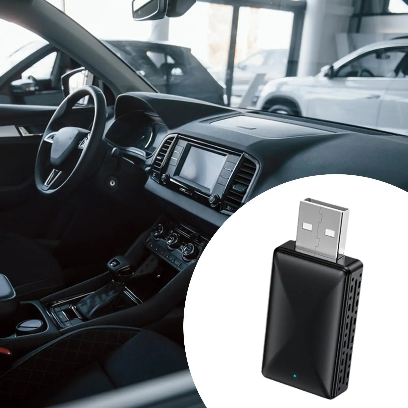 Mini Auto Adapter 5V USB Fast and Stable Car Adapter Converts Wired to High
