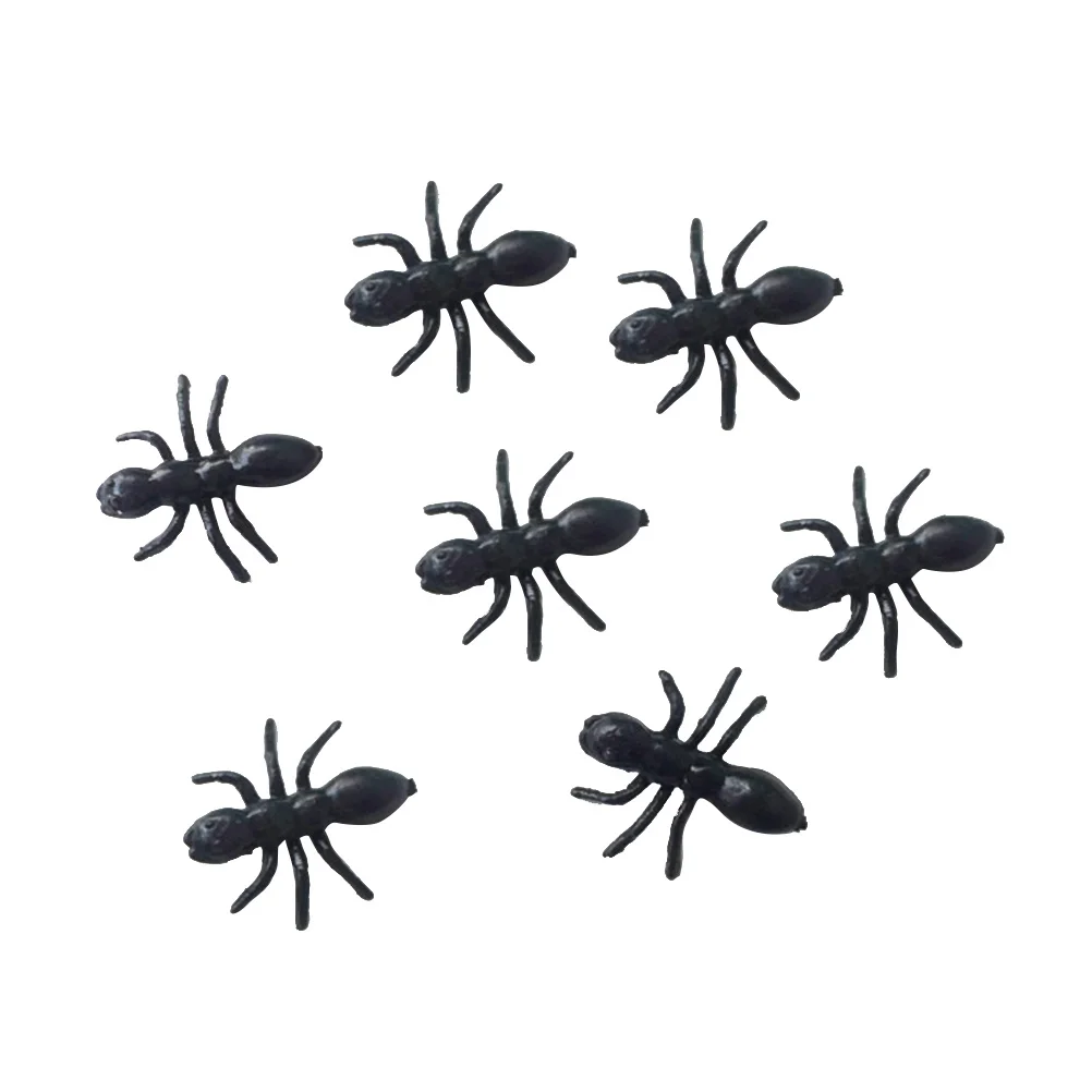 

50Pcs Simulated Ant Insect Decor for Halloween Party Games Prank Supplies Fake Insects Collection Vivid PVC Mini Bugs