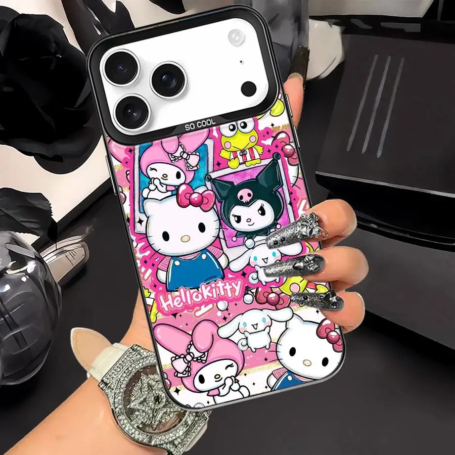 Melody Kuromi Sanrio Case for iPhone XR 13 17Air 11 14 16e 12 16 17 Pro Max XS 15 Plus Back Phone Cover 