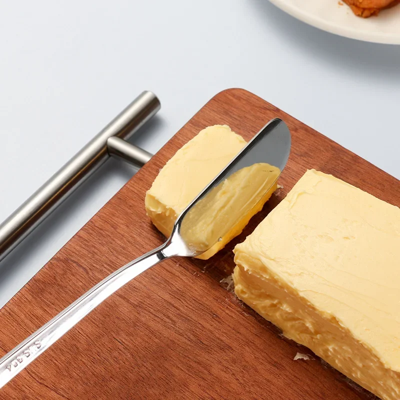 

Butter Knife Stainless Steel Cheese Tools Cheese Dessert Jam Knifes Toast Wipe Cream Bread Cheese Cutter Kitchen Tools
