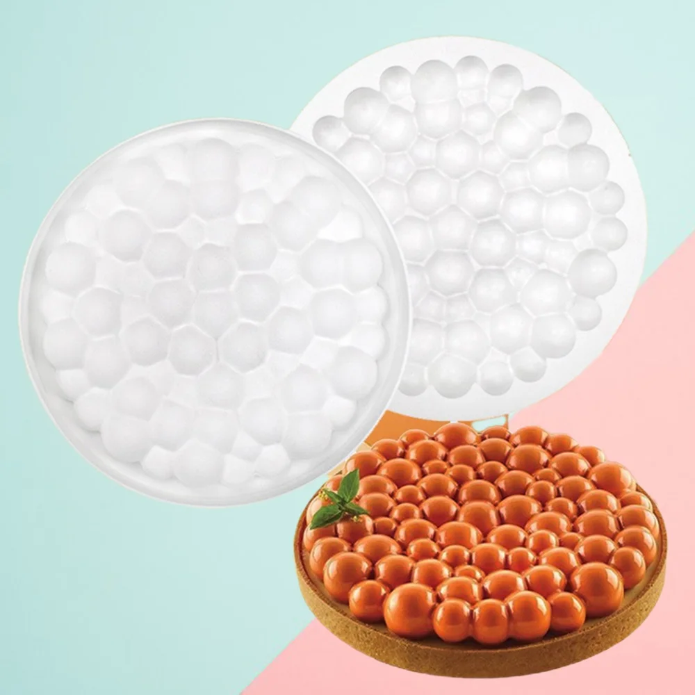 DIY Runde Blasen Förmigen Silikon Kuchen Form Wolke Mousse Dessert Stein Silikon 3D Backform Schokolade Mould Backformen Kuchen Pan