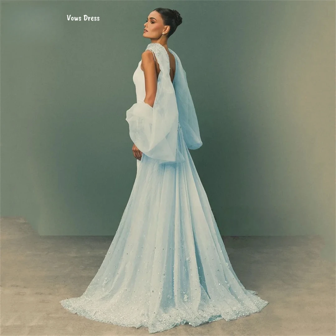 Vows dos longueur luxueux femmes robes de soirée femme robes de soirée élégantes 2025 Robe de soirée sur mesure fronde ruban bal