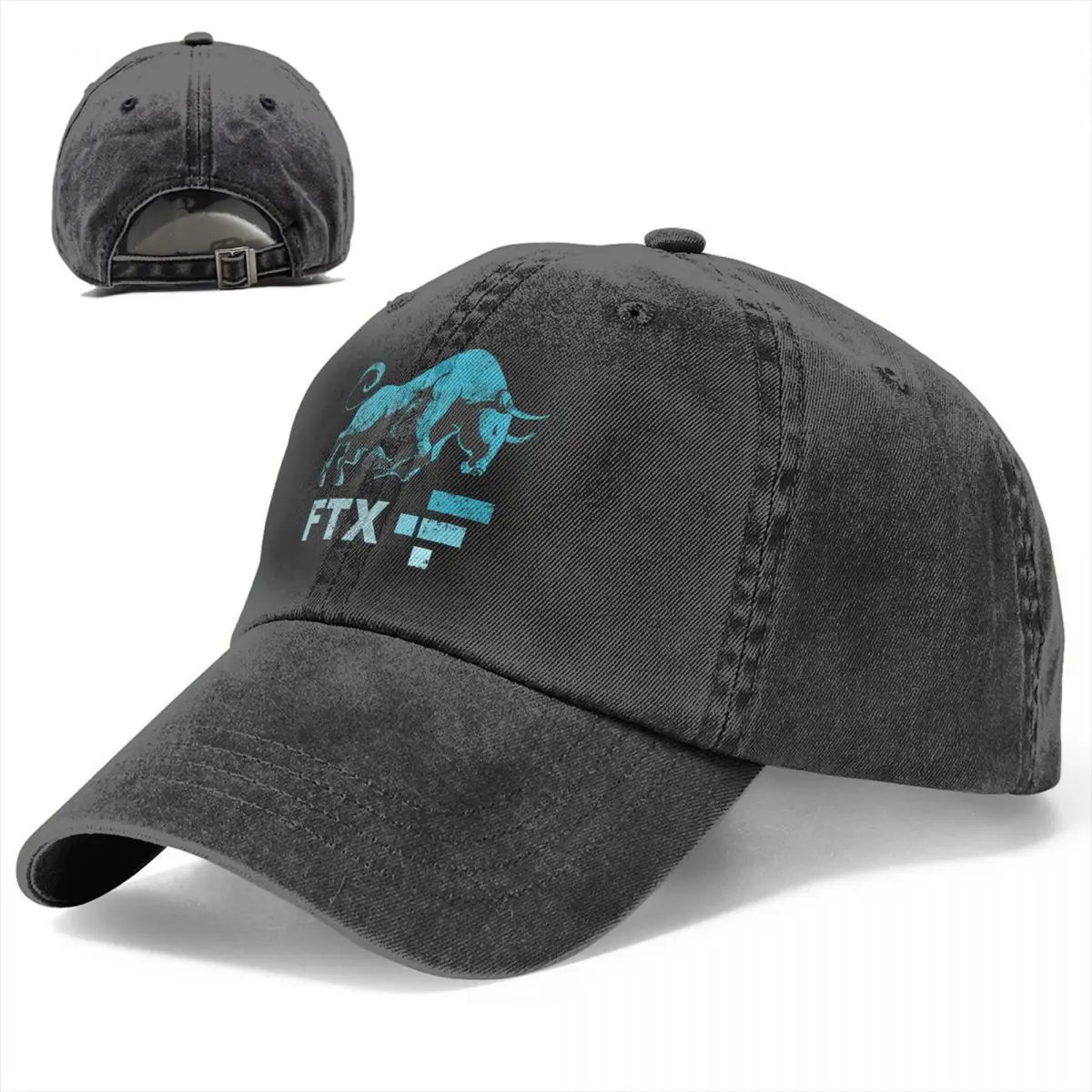 Pure Color Dad Hats FTT Crypto BULLRUN_ HODL Token To Be Rich Millionaire Women's Hat Sun Visor Baseball Caps FTX Peaked Cap