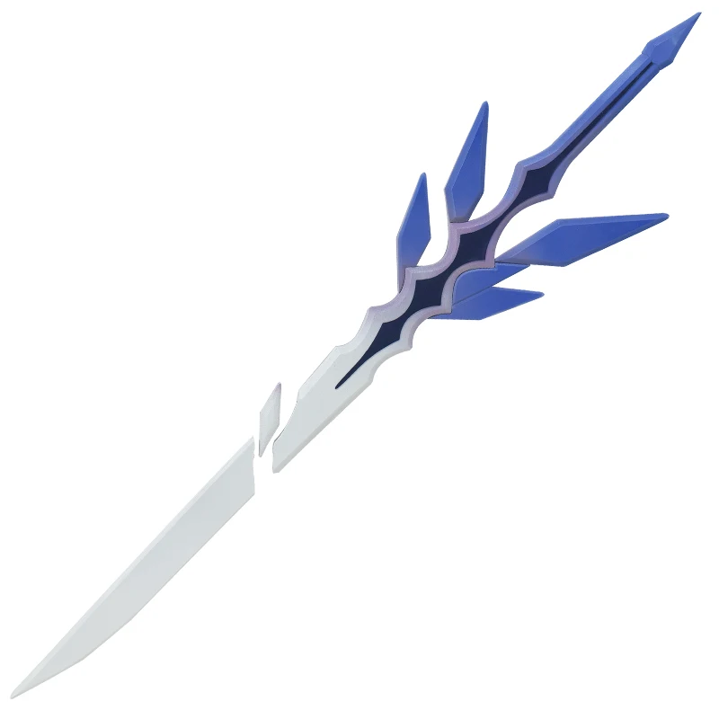 Genshin Impact Skirk-espada de Cosplay, réplica de armas Azurelight para Halloween, fantasía de Navidad, accesorios de disfraces de fiesta