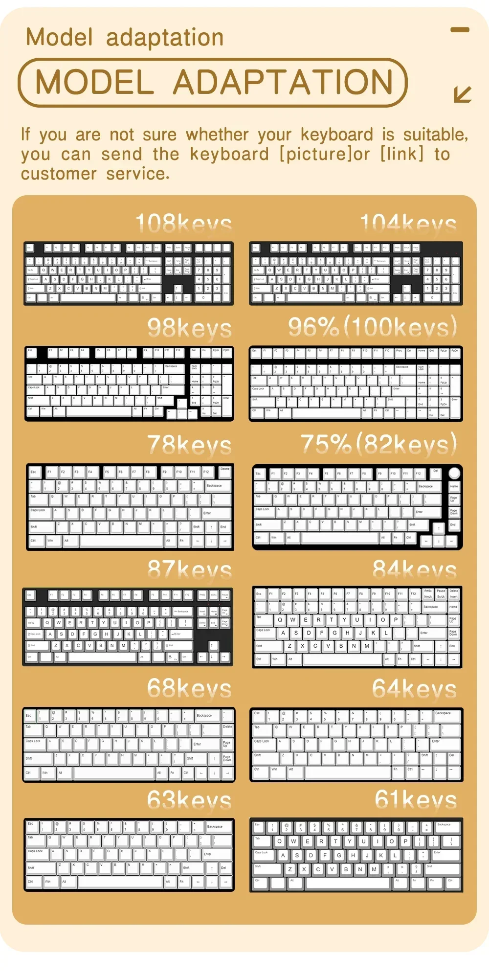 AZERTY Mechanische Tastatur-Tastenkappen Matcha QWERTZ-Tastenkappe XDA-Profil ISO PBT-Tastenkappen Spanisch Französisch Deutsch Nordische Tastenkappe – Detail 5