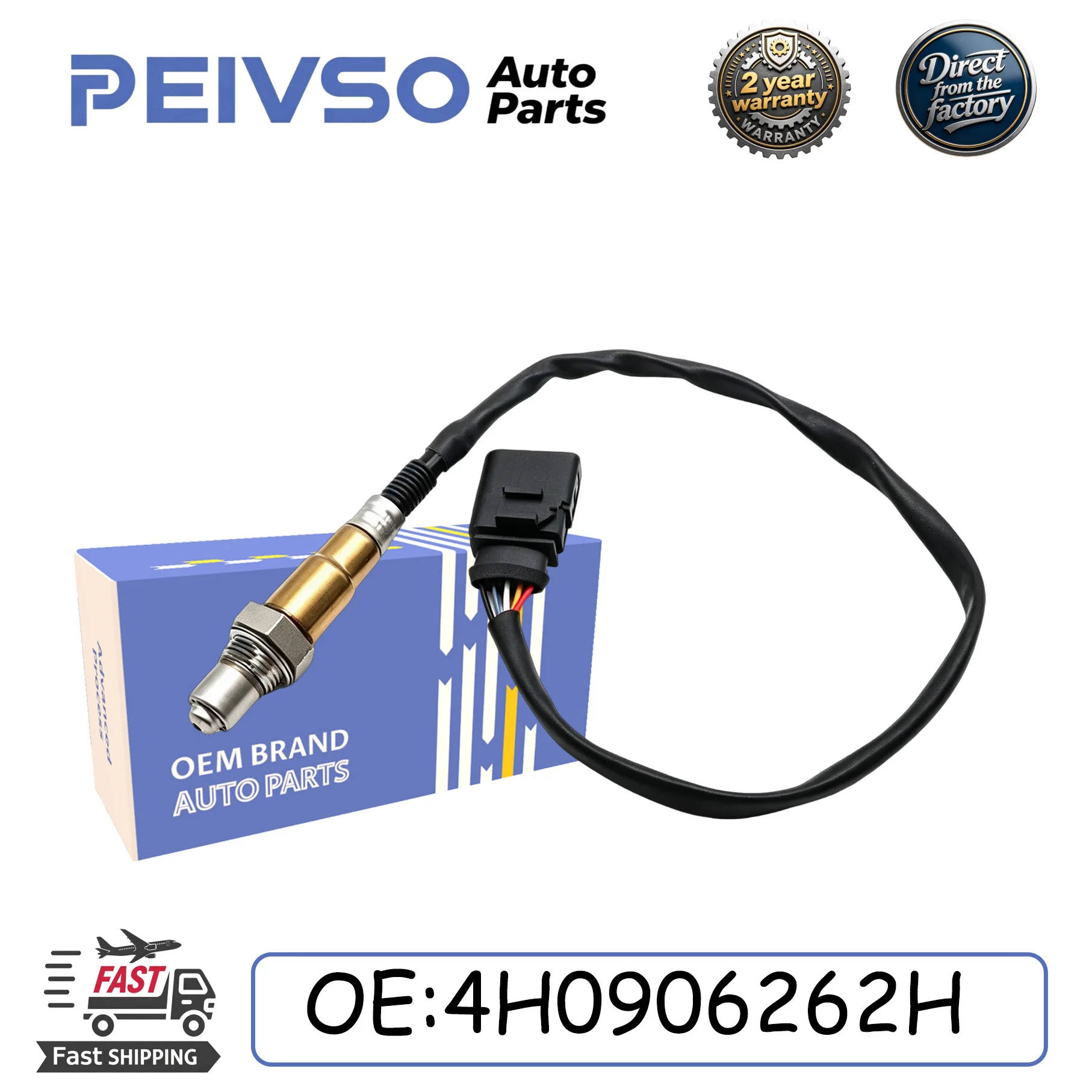 

PEIVSO New 4H0906262H Front left O2 Oxygen Sensor fit for AUDI A6 C7 S6 RS6 A7 S7 RS7 A8 S8 4.0 Quattro Auto Parts