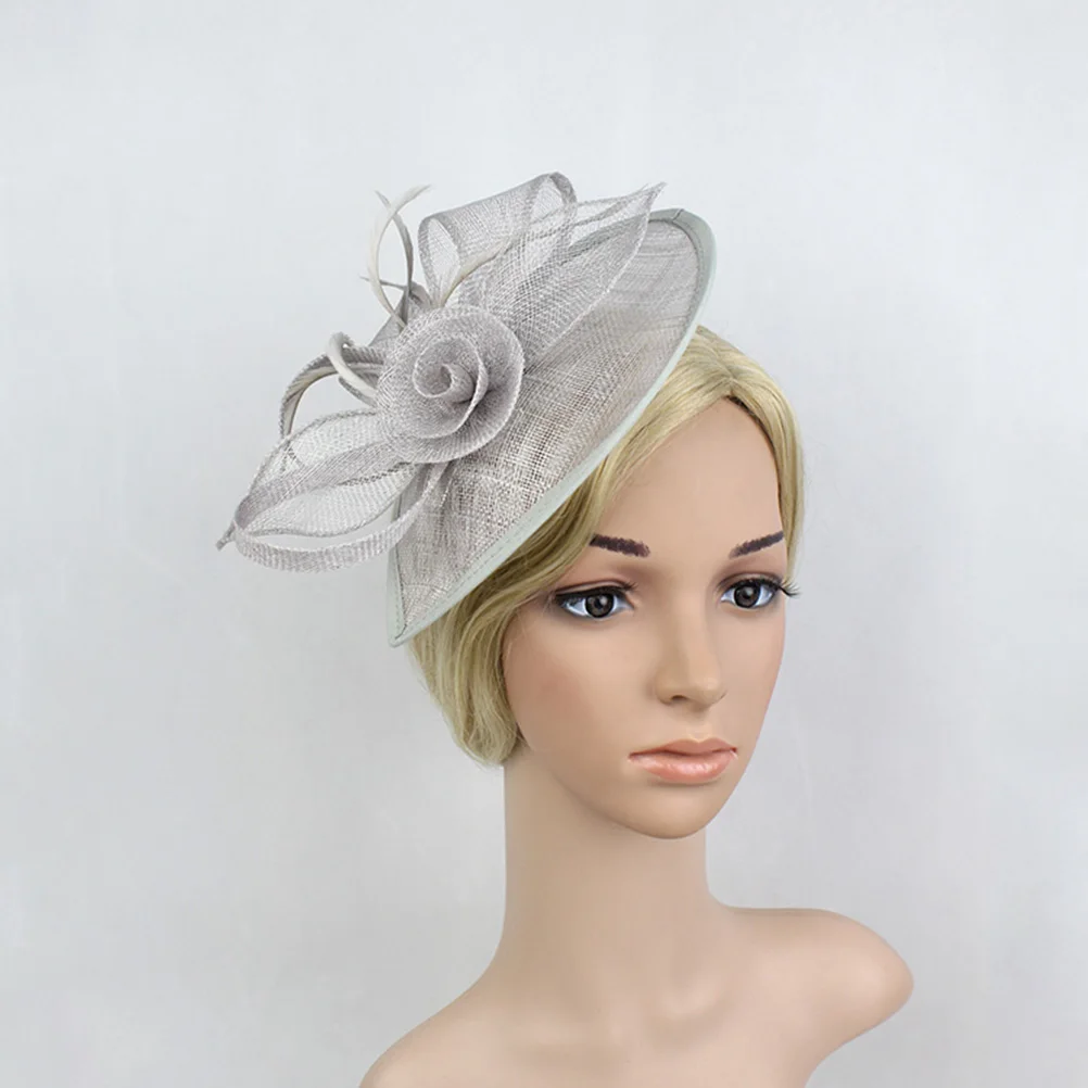

Women Vintage Fascinator Headband Bowler Hat Elegant Stand Out Perfect For Wedding Bridal Party Cocktail Tea Church