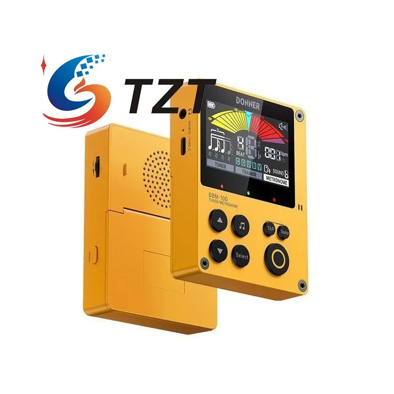 tzt-donner-yellow-black-dbm-100-portable-electronic-metronome-support-30bpm-280bpm-for-guitars-pianos-drums-zithers