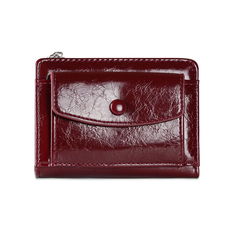 تصميم الأزياء أنيقة المرأة محفظة قصيرة رقيقة جدا سستة بو الجلود حامل بطاقة متعددة الوظائف قصيرة مخلب عملة الحقيبة السفر