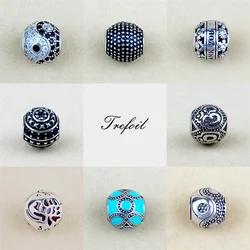 DIY Beads UFO OM Charm 5mm Hole 925 Sterling Silver Fashion Jewelry Trendy Gift For Women Men Boy Girl Fit Bracelets Necklace