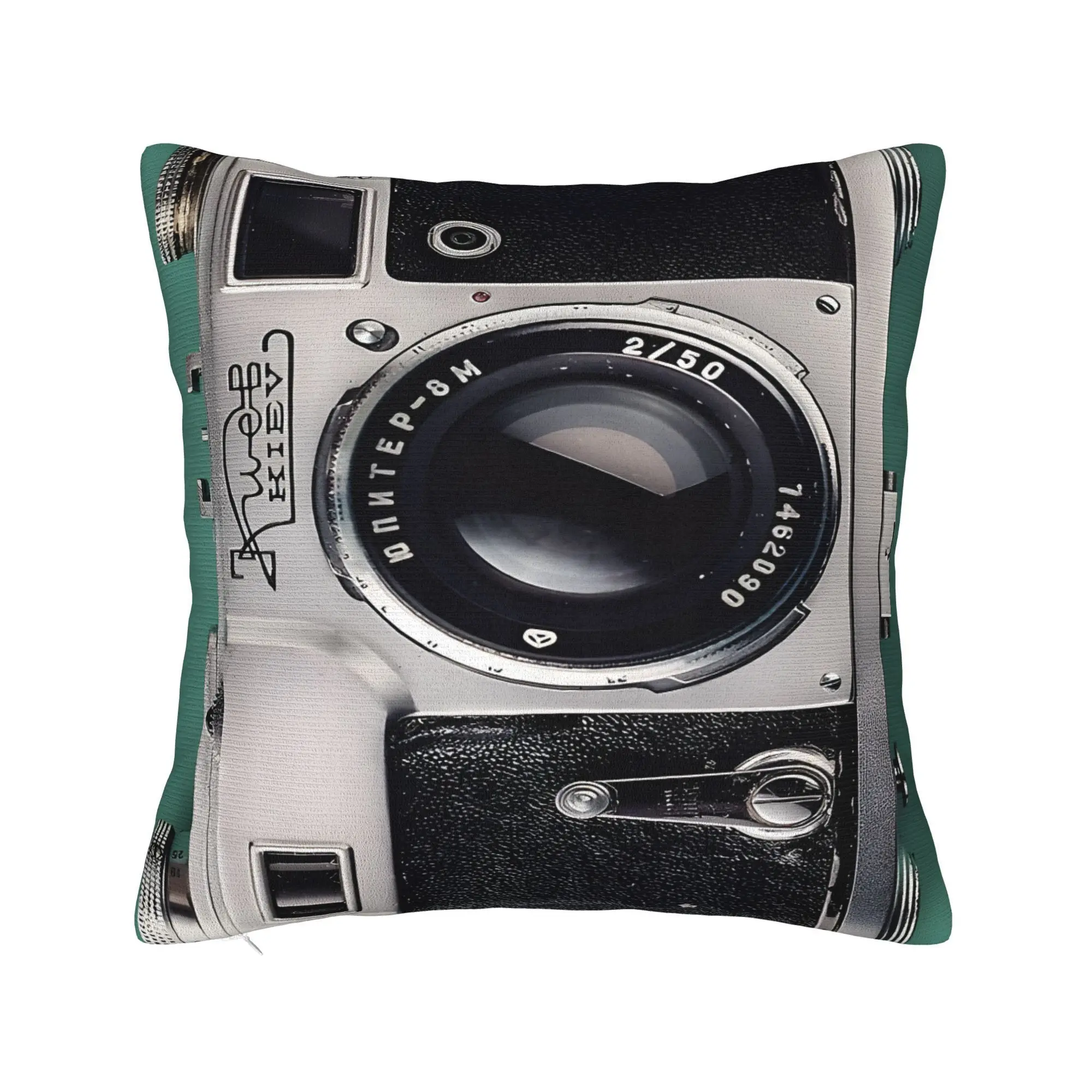 

1pc Camera Classic Sofa Soft Durable and Machine Washable Pillow Insert Not Included