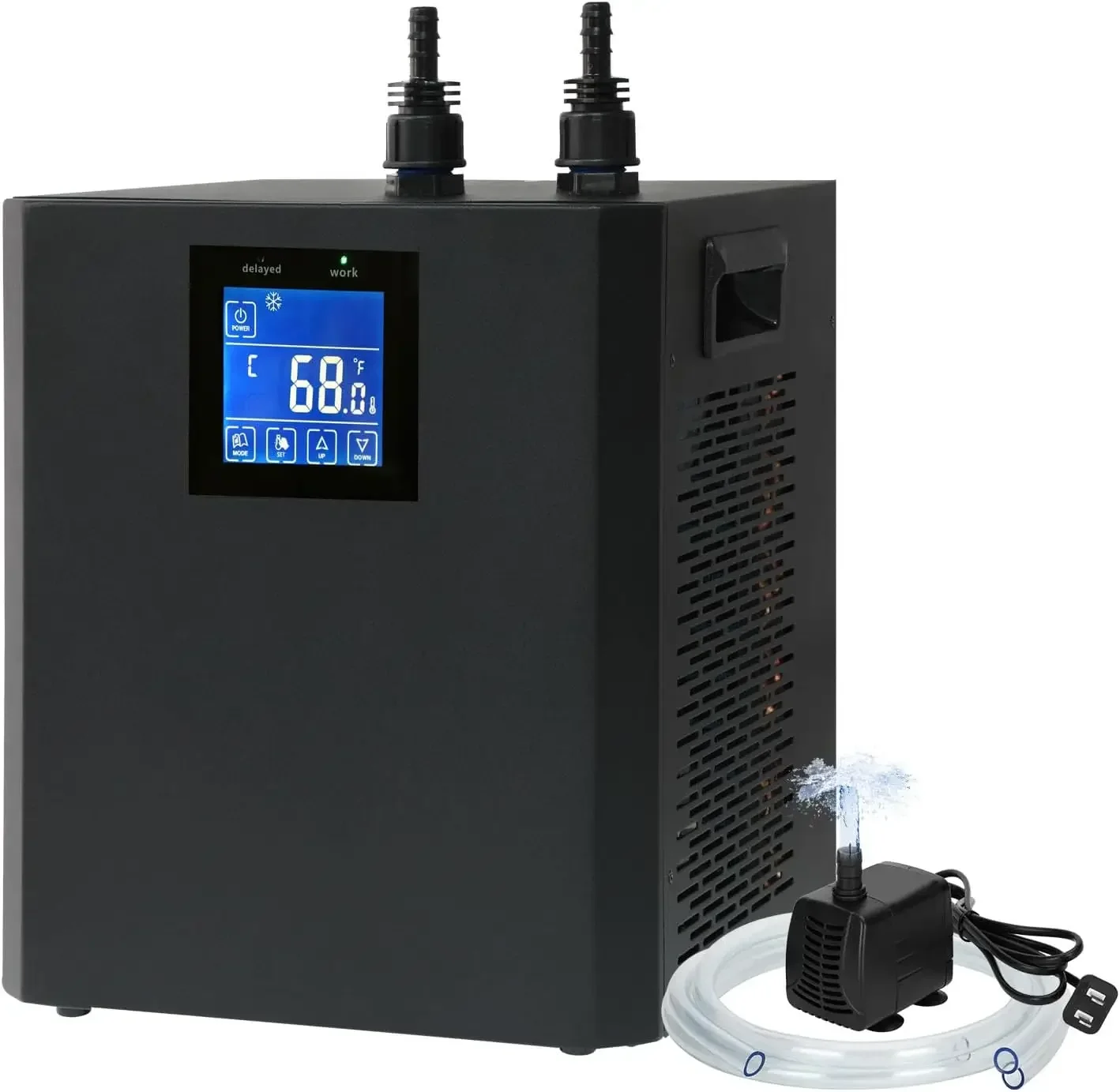 

Aquarium Chiller 79 Gal, 1/3 HP Water Chiller Machine, Hydroponic Cooling System, Fish Tank Chiller with Upgraded LED display, f