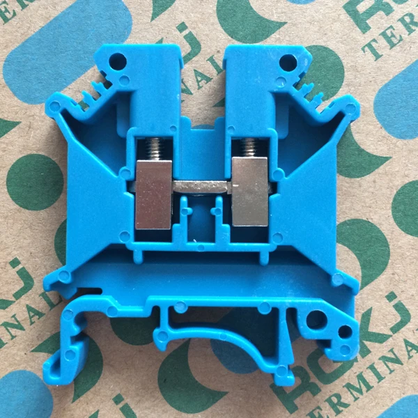 

RJ1 UK5N-TL blue/brand wiring terminal/4 square meters/all copper parts/V0 flame retardant/direct wholesale