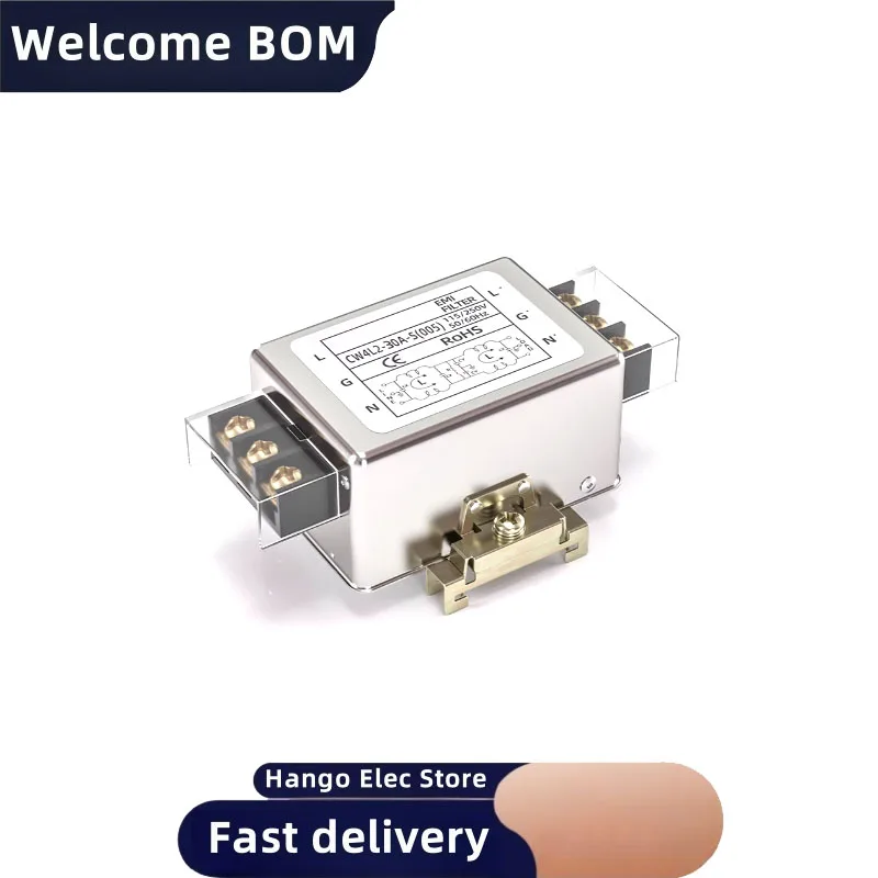 Single-phase bipolar power filter CW4L2-3/6/10A-S 005 Guideway EMI anti-interference AC 220V